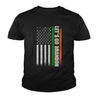 Irish American Flag Ireland St Patricks Day Let_S Go Brandon Tshirt Youth T-shirt - Monsterry AU