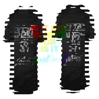 Is It Gay In Here Or Is It Just Me Youth T-shirt - Monsterry