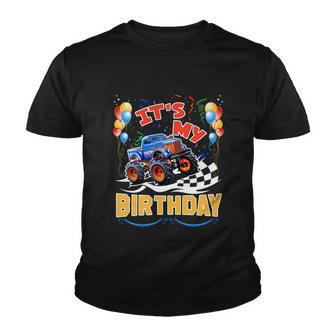 It Is My Birthday Boy Monster Truck Car Party Day Kids Cute Gift Youth T-shirt - Monsterry DE