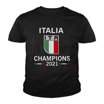 Italia 2021 Champions Italy Futbol Soccer Youth T-shirt - Monsterry