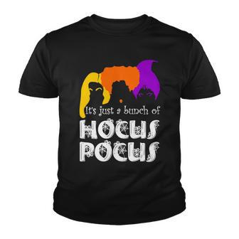 Its Just A Bunch Of Hocus Pocus Halloween Tshirt Youth T-shirt - Monsterry DE