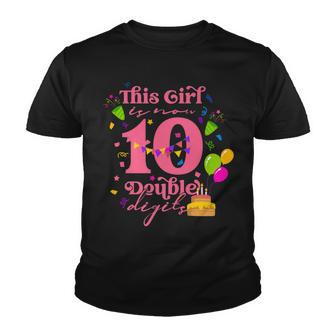 Its My 10Th Birthday This Girl Is Now 10 Years Old V2 Youth T-shirt - Seseable
