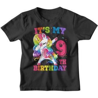 Its My 9 Birthday Unicorn Outfits For Toddler Girls Youth T-shirt - Thegiftio UK