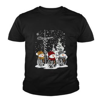 Jesus Faith Hope Love Snowman Funny Xmas For Christian Youth T-shirt - Monsterry DE