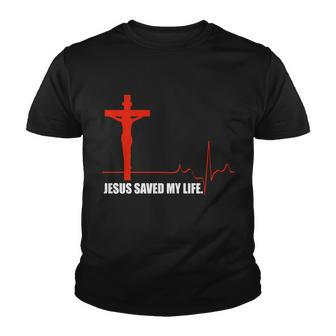 Jesus Saved My Life Tshirt Youth T-shirt - Monsterry