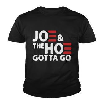 Joe And The Ho Gotta Go Funny Anti Biden Harris Youth T-shirt - Monsterry