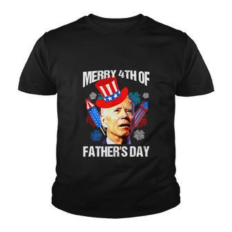 Joe Biden Confused Merry Fourth Of July Youth T-shirt - Monsterry DE
