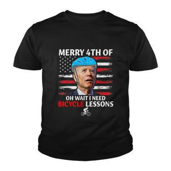 Joe Biden Falling Off His Bicycle Funny Biden Falls Off Bike V5 Youth T-shirt - Monsterry CA