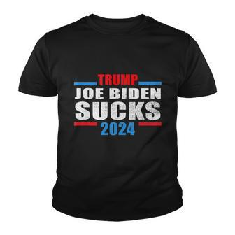 Joe Biden Sucks Funny Anti Biden Election Pro Trump 2024 Graphic Design Printed Casual Daily Basic Youth T-shirt - Thegiftio UK