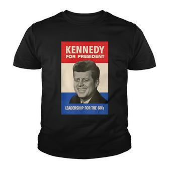 John F Kennedy 1960 Campaign Vintage Poster Youth T-shirt - Monsterry AU