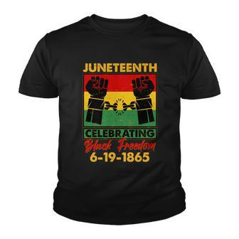 Juneteenth Celebrating Black Freedom 6-19-1865 Breaking The Chains Youth T-shirt - Monsterry DE