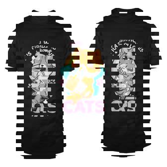 Just A Girl Who Loves Cats Boba Bubble Milk Tea Kawaii Anime Youth T-shirt - Thegiftio