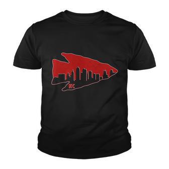 Kansas City Arrow Head Skyline Youth T-shirt - Monsterry AU