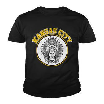 Kansas City Football Vintage Retro Kc Logo Tshirt Youth T-shirt - Monsterry AU