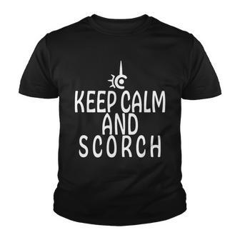 Keep Calm And Scorch Ff14 Red Mage Youth T-shirt - Monsterry AU
