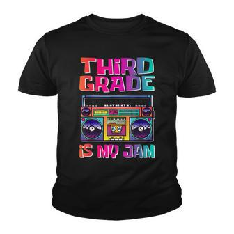 Kids 3Rd Grade Is My Jam Vintage 80S Boombox Teacher Student Youth T-shirt - Seseable