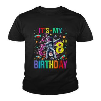 Kids Its My 8Th Birthday Astronaut Space Youth T-shirt - Monsterry