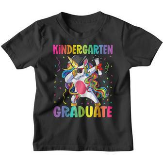 Kids Kindergarten Graduation Dab Dabbing Unicorn Youth T-shirt - Thegiftio UK