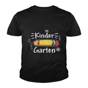 Kindergarten Back To School Pencil 100 Days Of School Youth T-shirt - Monsterry