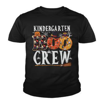 Kindergarten Boo Crew Teachers Halloween Costume Funny Youth T-shirt - Seseable