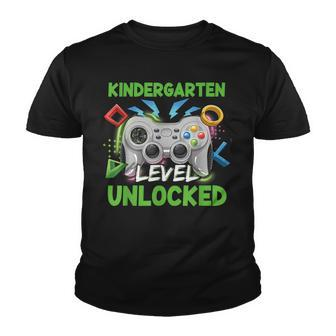 Kindergarten Level Unlocked Video Gamer Back To School Youth T-shirt - Seseable