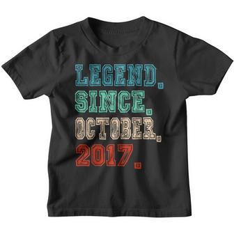 Legend Since October 2017 5 Year Old 5Th Birthday Gifts Youth T-shirt - Thegiftio UK