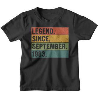 Legend Since September 1983 39 Years Old Gifts 39Th Birthday Youth T-shirt - Thegiftio UK