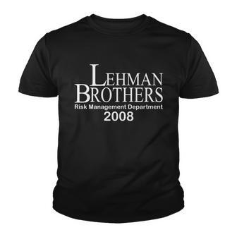 Lehman Brothers Risk Management Department V2 Youth T-shirt - Thegiftio UK