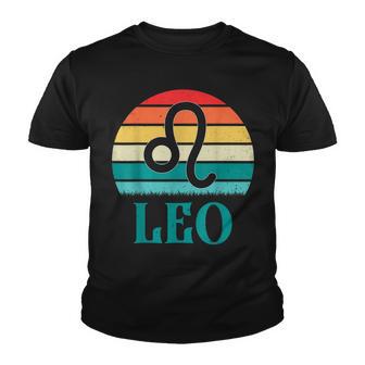 Leo Sunset Zodiac Youth T-shirt - Thegiftio UK