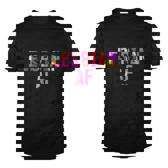 Lesbian Af Flower Lgbt Pride And Gay Love Parade Gift Graphic Design Printed Casual Daily Basic Youth T-shirt - Thegiftio