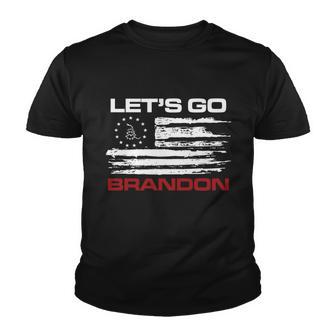 Lets Go Brandon Let Go Brandon Fjb Funny Fjb Fjb Funny Brandon Flag Funny Youth T-shirt - Thegiftio UK