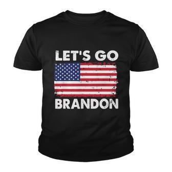 Lets Go Brandon Lets Go Brandon Flag Tshirt Youth T-shirt - Monsterry DE