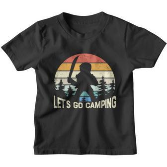 Lets Go Camping Halloween Quote Youth T-shirt - Thegiftio UK
