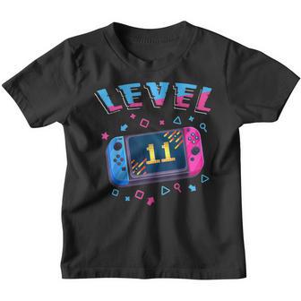 Level 11 Unlocked Gamer 11Th Birthday Gift Video Game Lovers Youth T-shirt - Thegiftio UK
