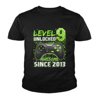 Level 9 Unlocked Awesome 2013 Video Game 9Th Birthday Gift V2 Youth T-shirt - Monsterry CA