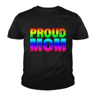 Lgbt Proud Mom Lgbtq Flag Gay Pride Mother Cool Gift Youth T-shirt - Monsterry DE