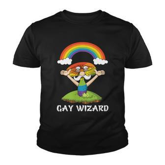 Lgbt Rainbow Wizard Pride Month Youth T-shirt - Monsterry