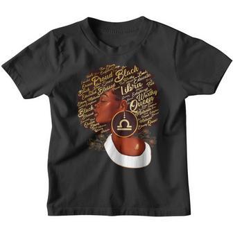 Libra Queen Sweet As Candy Birthday Gift For Black Women Youth T-shirt - Thegiftio UK
