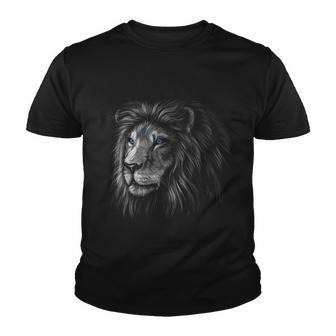 Lion Apparel Hand Drawing Game Day Vintage Detroit Youth T-shirt - Monsterry DE