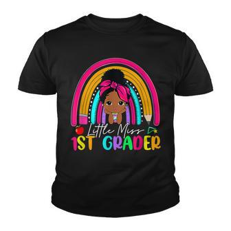 Little Miss First Cute Girls Of 1St Grade Back To School Youth T-shirt - Thegiftio UK