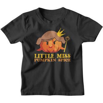 Little Miss Pumpkin Spice Fall Baby Men Women T-Shirt Graphic Print Casual Unisex Tee Youth T-shirt - Thegiftio UK