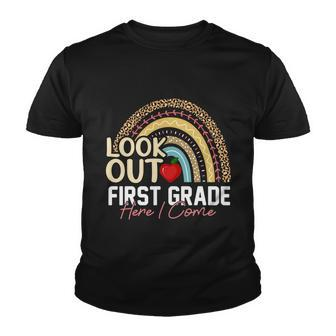 Look Out First 1St Grade Here I Come Girls 1St Grade Team Cute Gift Graphic Design Printed Casual Daily Basic Youth T-shirt - Thegiftio UK