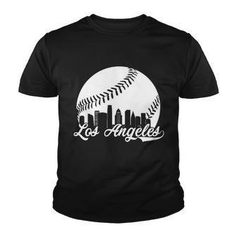 Los Angeles Baseball Vintage La Fan Gear V2 Youth T-shirt - Thegiftio UK
