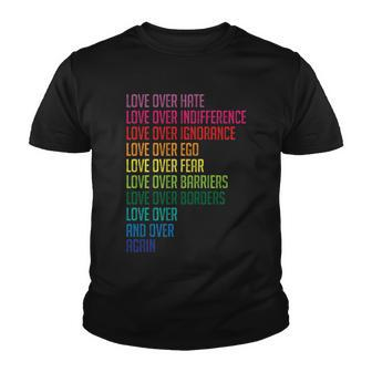 Love Over Everything Youth T-shirt - Monsterry