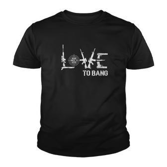 Love To Bang Design Tshirt Youth T-shirt - Monsterry