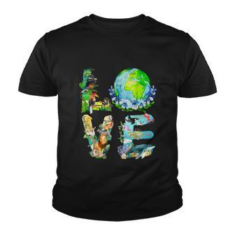 Love World Earth Day 2022 Planet Environmental Animal Tshirt Youth T-shirt - Monsterry UK