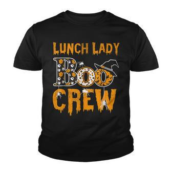 Lunch Lady Teacher Boo Crew Halloween Lunch Lady Teacher Youth T-shirt - Seseable