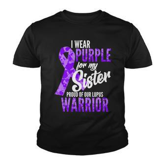 Lupus Warrior Wear Purple For My Sister Youth T-shirt - Monsterry UK