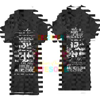 Made In December 1982 Floral 40 Year Old 40Th Birthday Gifts Youth T-shirt - Thegiftio UK
