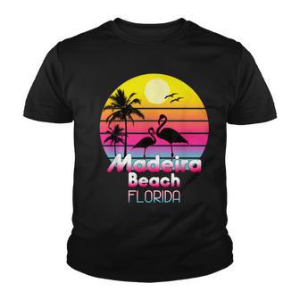 Madeira Beach Florida Fl Summer Vintage Sunset Seagulls Youth T-shirt - Thegiftio UK